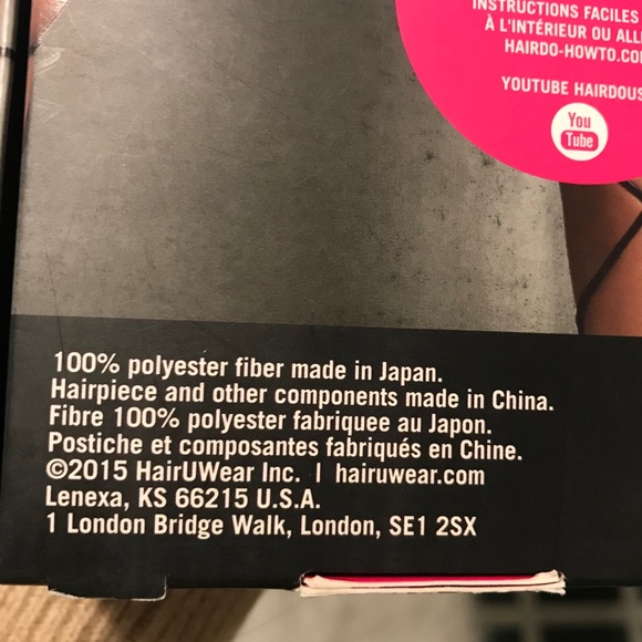 Hairdo 18” wrap around pony, midnight brown - Picture 6 of 7